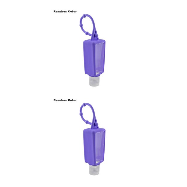 Inteprter Dispensador de jabón colgante, desinfectante de dibujos animados, desinfectante de manos sin agua, cubierta de silicona, llavero, Mini Embotellado 2piezas Inteprter CBP140886
