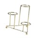 thumbnail image 4 of Soporte de esfera de metal, soporte para bolas de cristal, soporte para 3 bolas, artesanías, asiento, soporte para piedras Oro, 4 of 9
