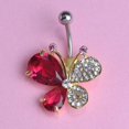 thumbnail image 3 of Gran diamante de imitación groot mariposa percing ombligo anillo rasta cuerpo profesional piercing joyería pircing labret insectos, 3 of 4