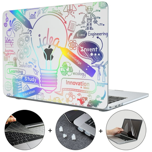 MTT Case For Macbook Air 13 13.6 M1 M2 2021 2022 2023 Laptop Hard Cover For Macbook Pro 13 14 16 inch Funda With Keyboard Cover MC06-Crystal Clear Model A2289 A2251