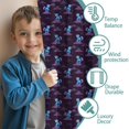 thumbnail image 3 of Blackout Kids Curtains,Dark Purple Cartoon Unicorn Pattern Childrens Insulated Curtains Set Of 2,Bedroom Essentials,Toddler Room Decor 42"x54", 3 of 5
