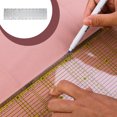 thumbnail image 3 of Transemion Ruler Clear Scale Embroidery Dressmaking Tailor Sewing Template Manual Handmade Stitching Measuring Tool 15x60cm Black, 3 of 6