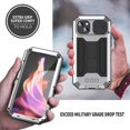 thumbnail image 5 of For iPhone 15 Plus Slide Camera Lid Kickstand Case Silicone+Plastic+Tempered Glass Screen Film Cover, 5 of 5