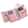 thumbnail image 3 of Cartera Corta Plegable RFID Para Mujer, Cuero De PU, Múltiples Ranuras Para Tarjetas, Bolsillo Para Monedas Con Cremallera, 3 of 7
