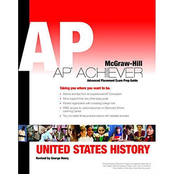 Pre-Owned United States History: AP Achiever Exam Preparation Guide (Paperback) 0078927501 9780078927508