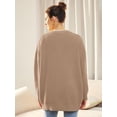 thumbnail image 5 of Women's Cardigan 2023 Open Front Oversized Button Lightweight Sweaters V Neck Loose Cardigans Knit Outwear, 5 of 8