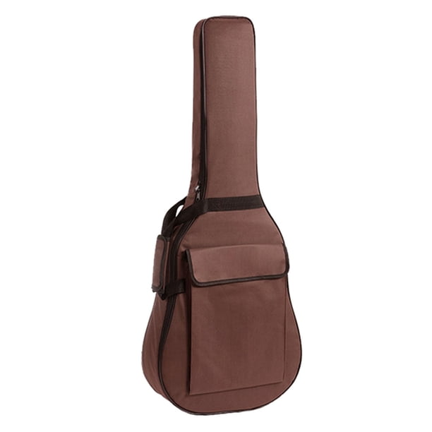 Bolsa para guitarra acústica clásica de tela Oxford antidesgarro, resistente al polvo, para guardar y viajar. 36-38 pulgadas de café