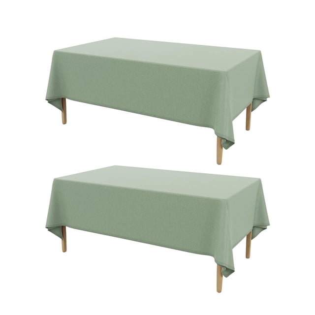 Mantel AUSSPVOCT de lino texturizado 132x178 cm impermeable