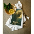 thumbnail image 2 of Erie, Pennsylvania, Black Cat, Halloween Oil Painting (100% Cotton Tea Towel, Decorative Hand Towel, Kitchen and Home), 2 of 3