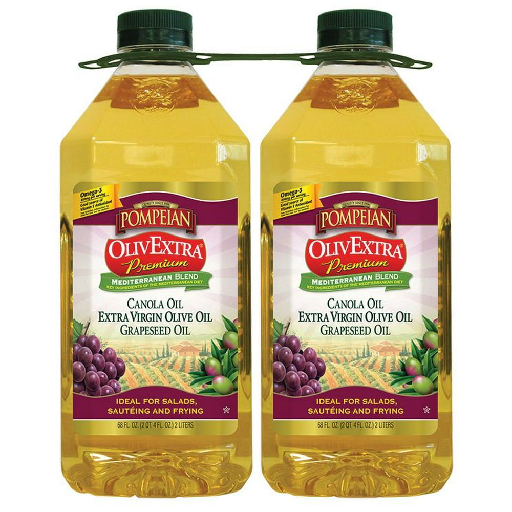 Product of Pompeian OlivExtra Premium Mediterranean Blend Oil 2 pk./2L