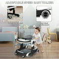 thumbnail image 5 of HAOUUCYIN 5-in-1 Baby Walker with Foot Pads/Handles for Girls Boys, Black, 5 of 10