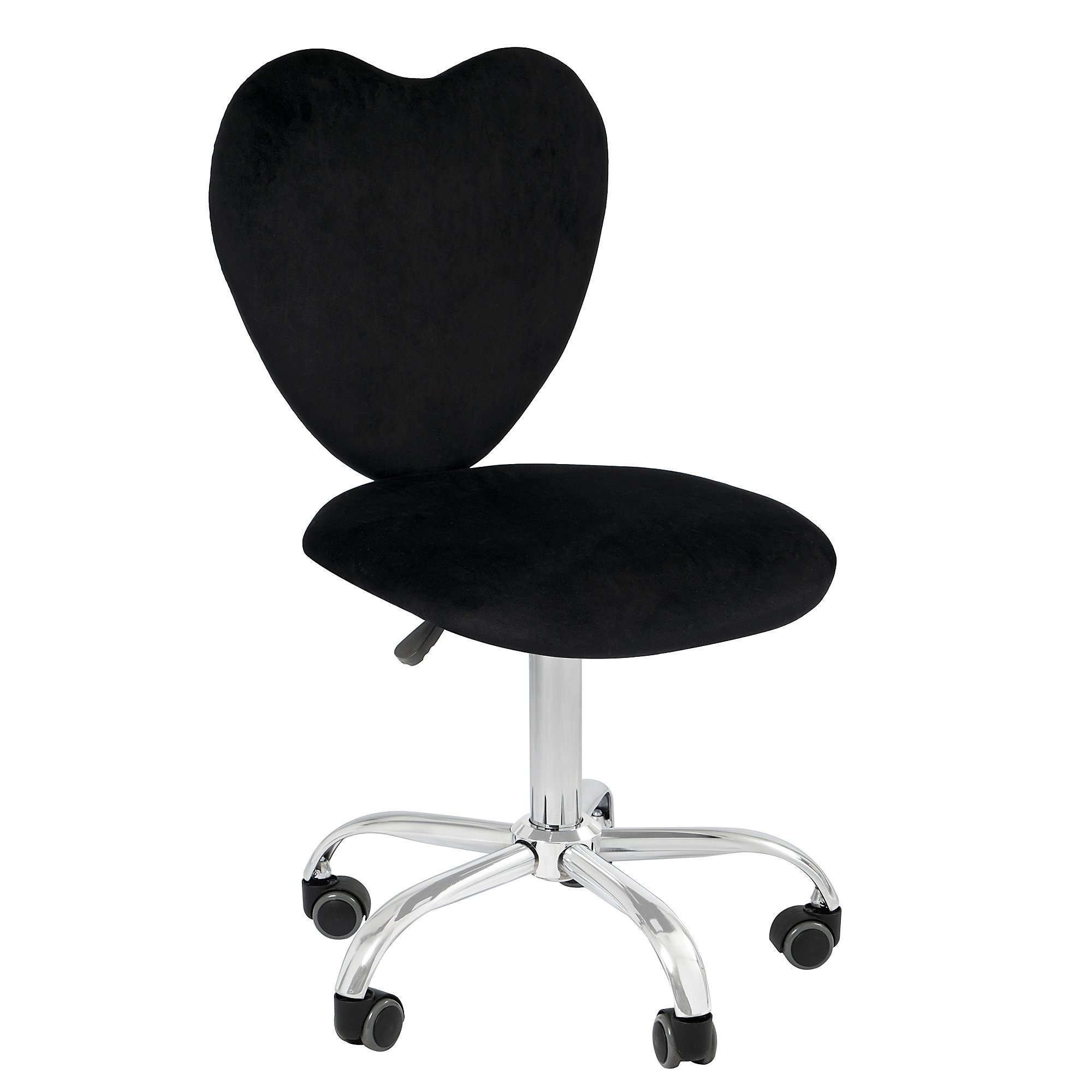 Impressions Heart Three Sixty Degrees Swivel Vanity Chair With Adjustable Height Movable And Wheelbase Walmart Com Walmart Com