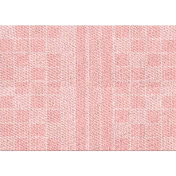Ahgly Company Machine Washable Indoor Rectangle Transitional Pastel Red Pink Area Rugs, 5' x 7'