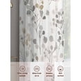 thumbnail image 6 of Grey Brown Botanical Sheer Curtains 84 Inch Length 2 Panels Set, Summer Leaf Watercolor Voile Window Treatment Rod Pocket Curtains Sheers Drapes for Bedroom/Living Room/Kitchen 52"x84"x2, 6 of 7