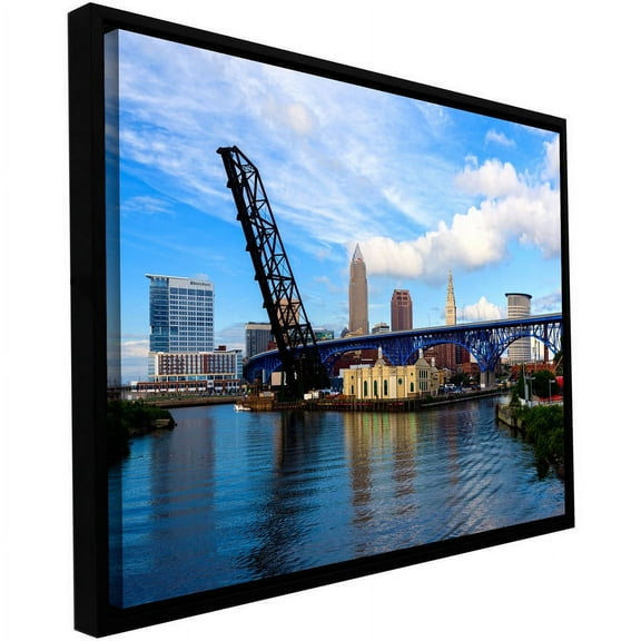 ArtWall Cody York "Cleveland 12" Floater Framed Gallery-Wrapped Canvas