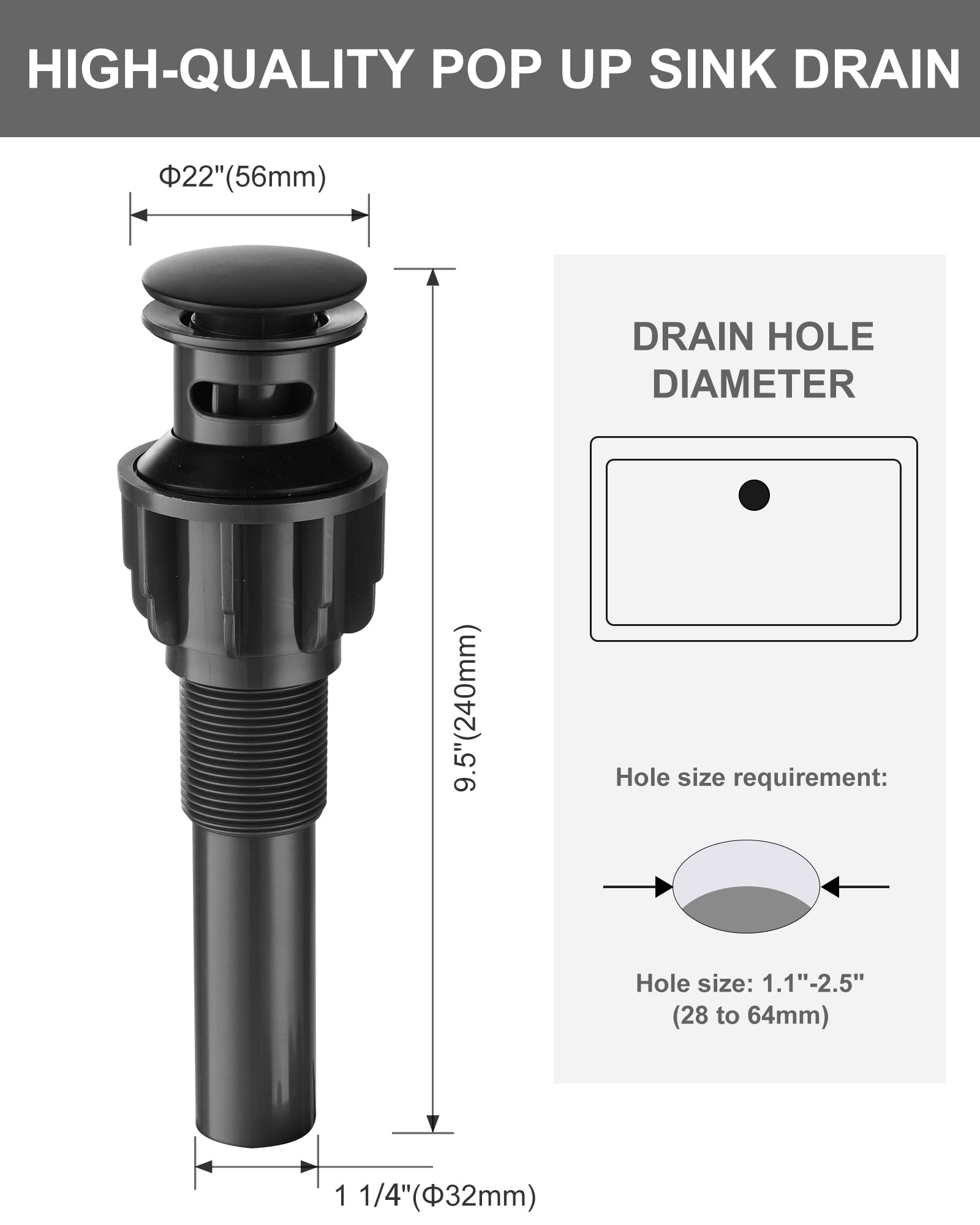 Wowow 8 in. Widespread Double Switch Waterfall Bathroom Faucet with Pop-up Drain in Black and Gold