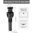 thumbnail image 6 of Wowow 8 in. Widespread Double Switch Waterfall Bathroom Faucet with Pop-up Drain in Black and Gold, 6 of 7