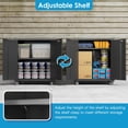 thumbnail image 3 of Storage Cabinet with Wheels & Pegboard, Rolling Garage Cabinet with Locking Doors & Adjustable Shelf, Heavy Duty Steel Cabinet  for Home Office, 3 of 7