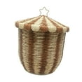 thumbnail image 3 of veasfak Storage Basket Paper Rope Multipurpose with Lid Container Laundry Basket Bin 32cmx37cm, 3 of 9