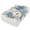 Blue Peony Breeze, variant on Premium Soft Fitted Sheet for Blow Up Bed Mattress Sheets with Zipper for Camping Office Bedroom, Flamingo Pair Print