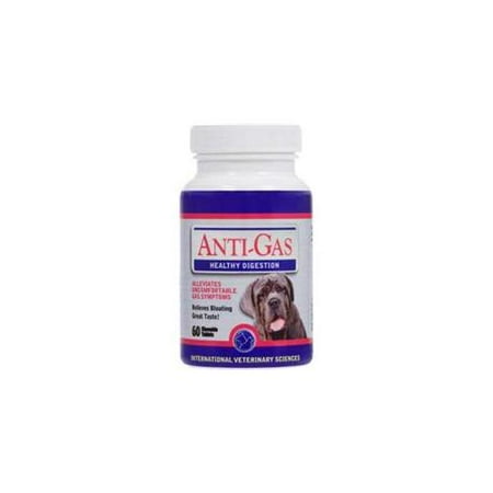 International Veterinary DBP01220 AntiGas Digestive Aid Chewable Tablets