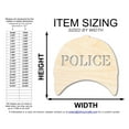 thumbnail image 2 of Unfinished Police Cap Shape 14" / 1/2", 2 of 3