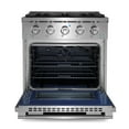 thumbnail image 2 of 30 in. Vista Collection 3.5 cu. ft. 4 Burners Gas Range in Stainless Steel, 2 of 13