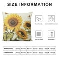 thumbnail image 5 of GOSMITH  Ink Painting Watercolor Retro Yellow Sunflowers Summer Decorative Lumbar Throw Pillow Cover Case Bed Sofa Chair Home Decoration Rectangular, 5 of 5