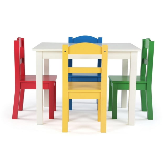 Humble Crew Kids Table and Chair Set (4 Chairs Included)