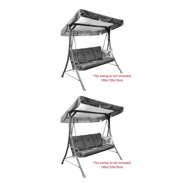 Yuarrent Nueva cubierta para columpio de 3 asientos, cubierta para jardín, impermeable, resistente a los rayos UV, sombra para silla, polvo/, Type5 NO5