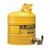 Justrite Type I Safety Can,5 gal,Ylw,16-7/8In H 7150250