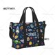 thumbnail image 3 of Bolsa de playa personalizada con diseño de universo espacial, sol y planeta para mujer, extrade, para gimnasio, equipaje de mano, astronauta, nave espacial, bolsas de compras de viaje, 3 of 6