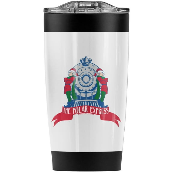 The Polar Express/North Pole Stainless Steel Tumbler 20 oz Coffee Travel Mug/Cup, Vacuum Insulated & Double Wall with Leakproof Sliding Lid | Great for Hot Drinks and Cold Beverages
