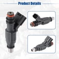thumbnail image 4 of 4pcs Car Fuel Injector Nozzle Replacement for Toyota Corolla ZZE150 ZZT250 CDE120 23250-0D030 Gray, 4 of 6