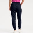 thumbnail image 6 of felwors Womens Scrub Pants - Soft Stretch Yoga Style with Pockets, Slim Drawstring Jogger Scrubs Navy, M, 6 of 8