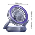 thumbnail image 3 of EGNMCR Fan, Ceiling Fan, Desk Fan, Portable Fan Multifunctional Night Light Folding Fan Desktop Air Circulator For Home Dorm Or Office Desktop Or Wall Mounted Portable Portable Misting Fan, 3 of 6