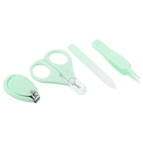 Unique Bargains 1 Set Portable Nail Clippers Set Toenail Clippers for Child 3.11"x2.24"x0.39" Green