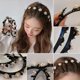 thumbnail image 2 of Linlang diadema gamer Pelo Aro bandas clip De Flequillo Roto Dios Perezoso Presión Lavado Cabeza diademas Accesorios para el Cabellopangjing, 2 of 4