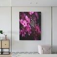 thumbnail image 6 of Kdxio Pink Blossoms Butterfly Pattern Canvas Wall Art 12x16 Inches - Waterproof HD Print Solid Wood Frame for Living Room & Bathroom,Vertical, 6 of 8