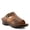 BROWN, variant on Saphique Women’s Leather Slide with Wide Upper & Cushioned Wedge