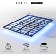 thumbnail image 2 of Floating Bed Frame Queen Size with Smart LED Lights and Charging Station - Modern Metal Platform Bed, Easy Assembly No Box Spring Needed, 2 of 14