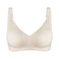 thumbnail image 1 of Timegard Bras for Women Wireless Adjustable Strap Full Support Soft Comfortable Deep V Bra Sleep Bralette, 1 of 6