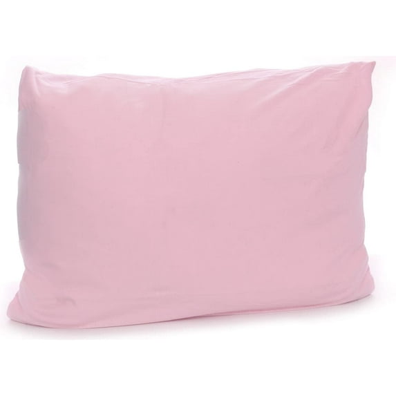 100% Jersey Knit Cotton, 2 Standard Pillow Case-Pink