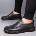 thumbnail image 5 of Mens Handmade Leather Slip On Loafers Casual Lightweight Soft Non Slip Walking Shoes for Driving Daily Work Office, 5 of 7