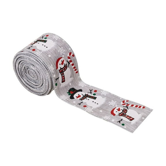 5m Christmas Snowman Ribbon Christmas Ribbon Christmas Tree Decoration Ribbon Gift Decoration Ribbon