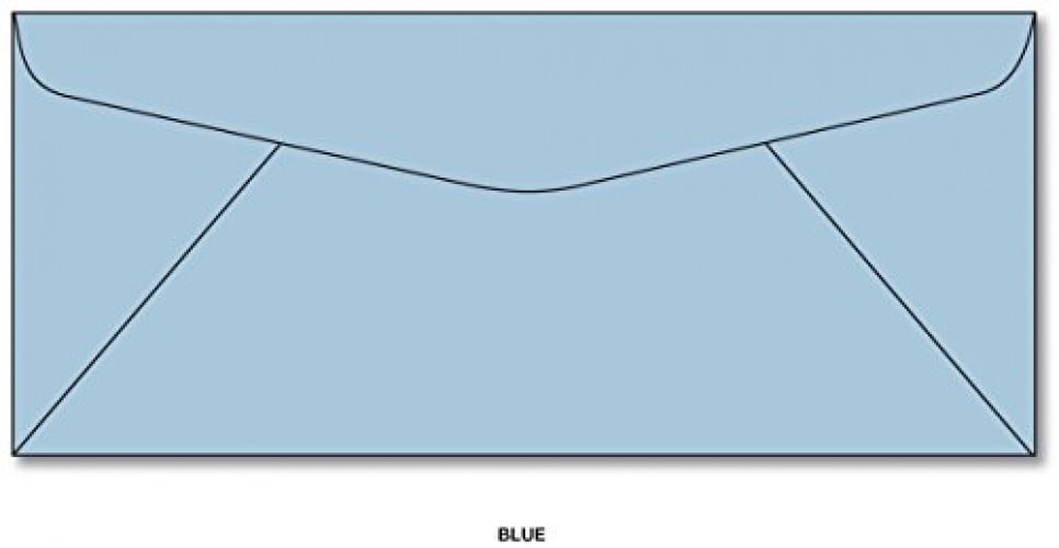 Blue 10 Business Size Envelopes 50 Envelopes
