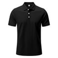 thumbnail image 2 of Alivor Mens Casual Polo Shirt Short Sleeves Ribbed Top S-XXXL, 2 of 5