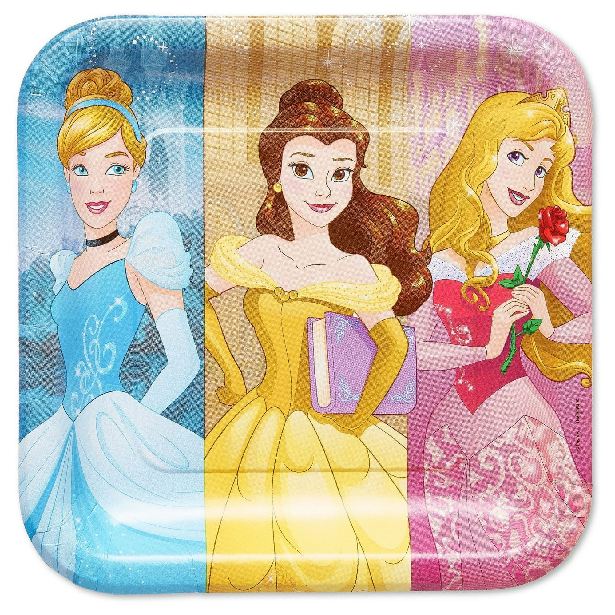 Disney princess plastic plates hotsell