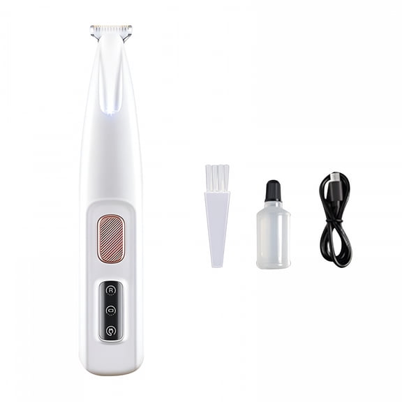 ACDANC Paw Trimmer for Dogs Pet Microprecision Trimmer, Upgraded Rechargeable Low Noise Cordless Dog Paw Trimmer with Led Light, Paw Clippers for Large/Small Dogs and Cats