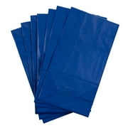 JAM Paper Kraft Lunch Bags, Blue, 5 x 9.75 x 3, 1/Pack